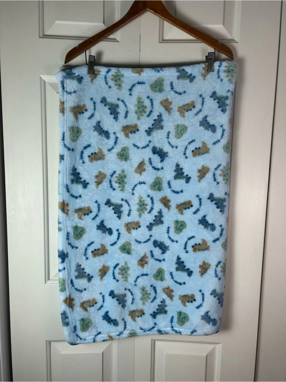Duck Duck Goose Blue Dinosaur Baby Blanket Green A Roar Able Lovey